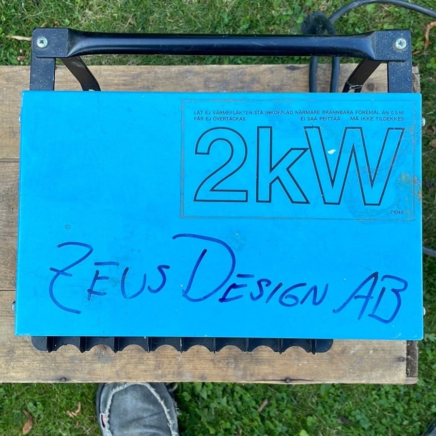 Värmefläkt El Björn 2kW 1-fas 230V