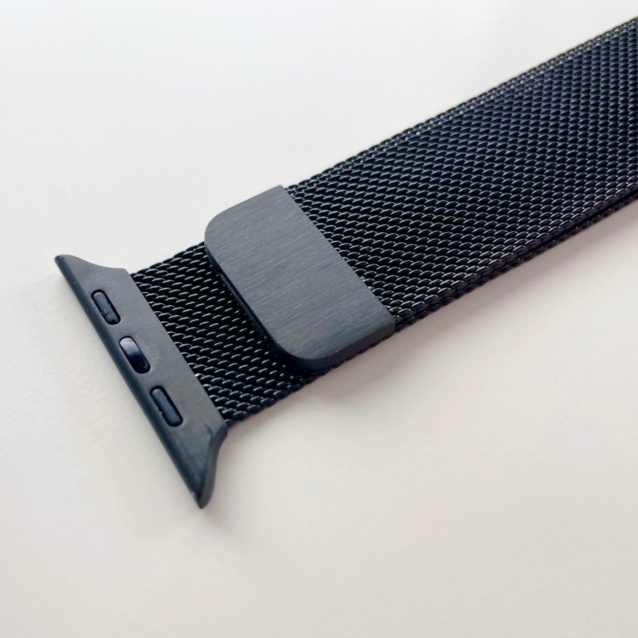 Apple Watch Band Milanese Loop Metall Svart | Series 3-8 Storlek 38, 40, 41 mm