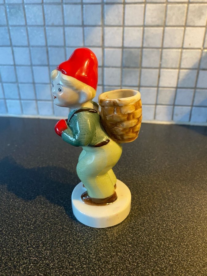 Tomtefigur i porslin - vintage