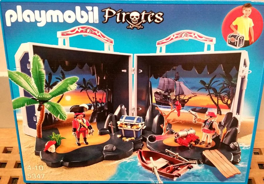 PLAYMOBIL 5347 - Skattkista med Pirat Ö  Figurer + tillbehör