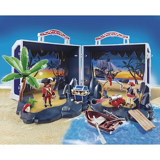 PLAYMOBIL 5347 - Skattkista med Pirat Ö  Figurer + tillbehör