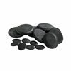 Hot stone massage set innehåller 16 lena basaltstenar 3 olika storlekar: 8*8cm