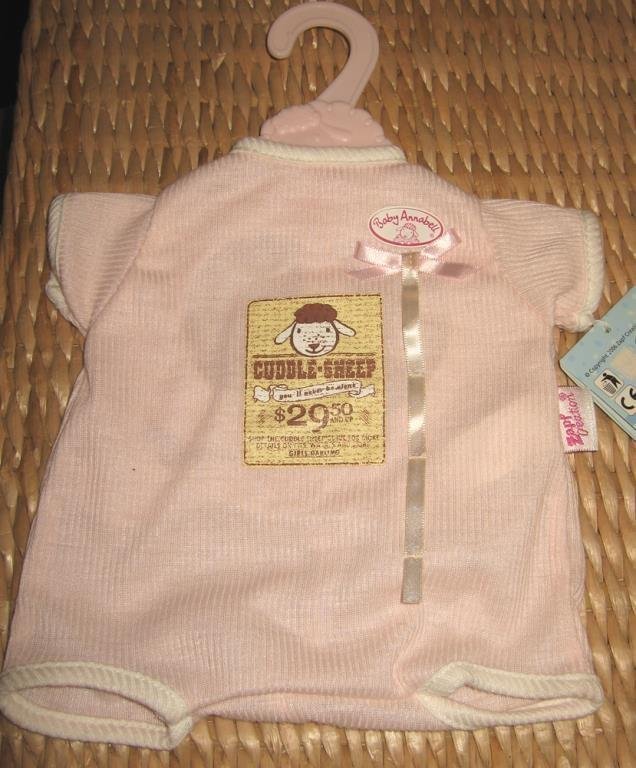 Baby Annabell Kläder - Rosa Sparkdräkt kläder Till Docka