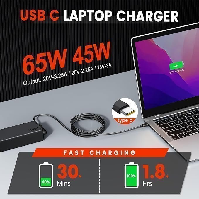 USB - C laddare (Chromebook, PC, etc.)