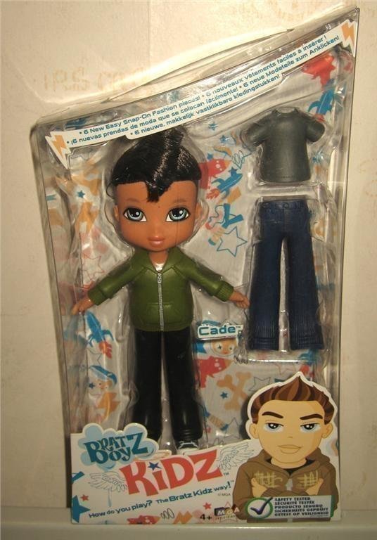 Bratz Kidz Boyz Docka - Cade Med 2 set Snap-On Kläder