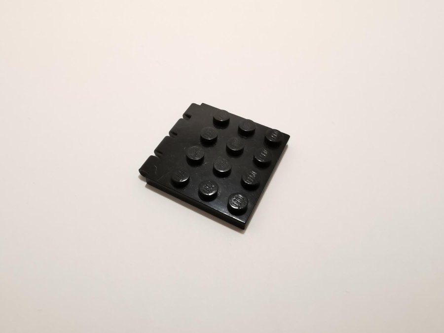 Lego - hinge - ledad - lucka - tak - 4x4 - part 4213 - svart