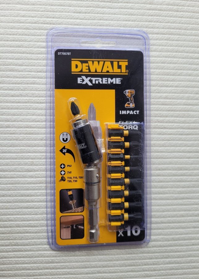 DeWALT DT70578T-QZ- BITSSET 10 DELAR