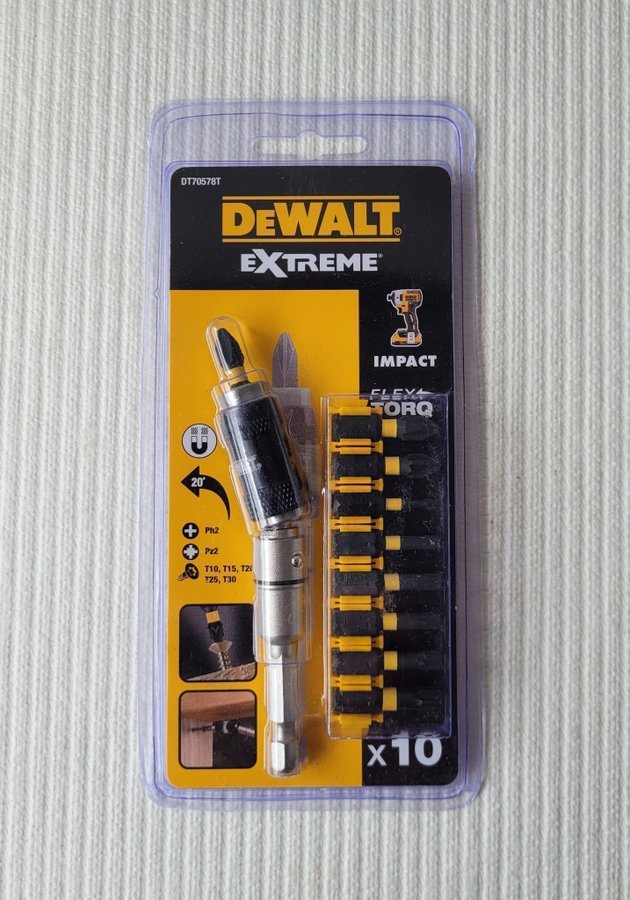 DeWALT DT70578T-QZ- BITSSET 10 DELAR