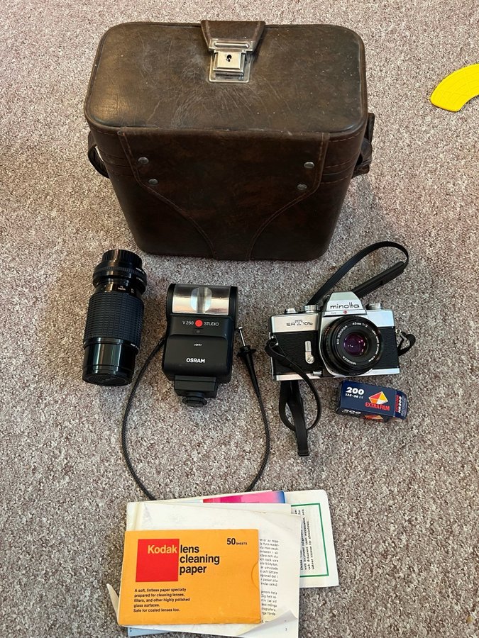 Minolta vintage kamera paket