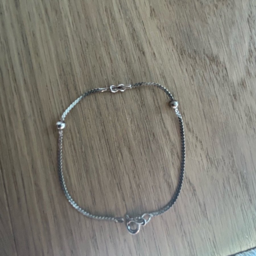 Äkta silverarmband tunt