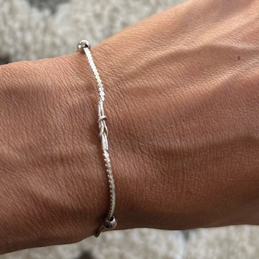 Äkta silverarmband tunt