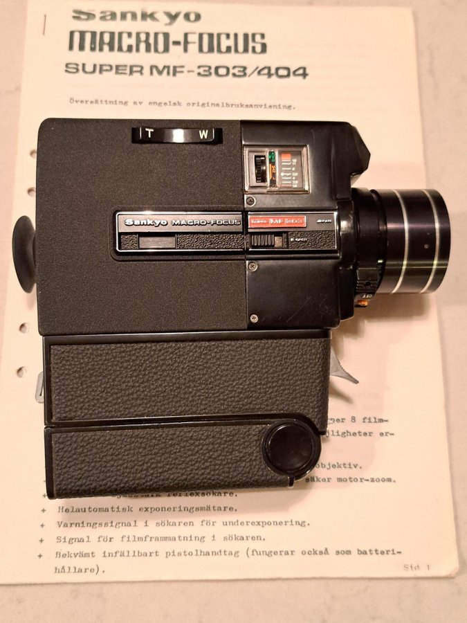 Sankyo Super 8 Filmkamera från 1973