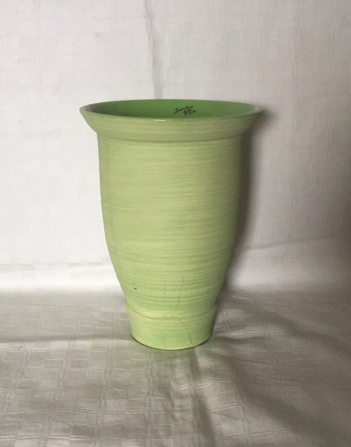 Vacker vas design Sandra Rich 18 cm hög Oanvänd