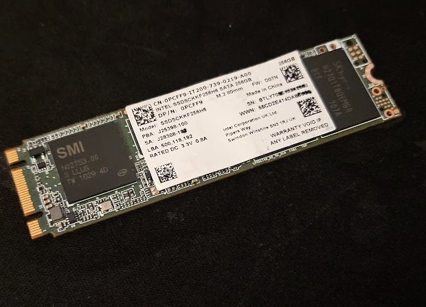 Intel SSDSCKKF256H8 SATA 256GB M2