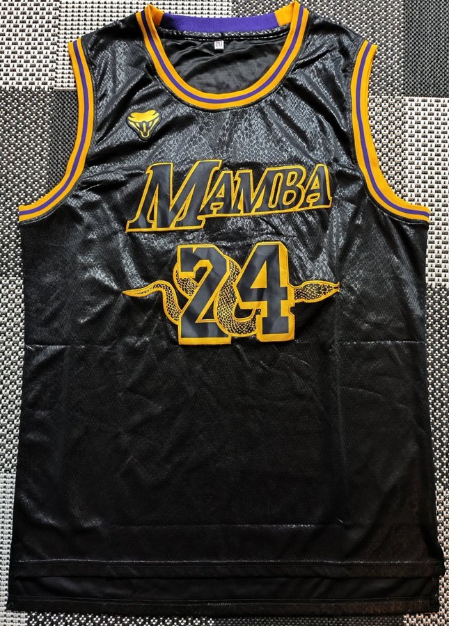 Svart Baskettröja Basketlinne "Mamba" Kobe Bryant #24 - XLarge