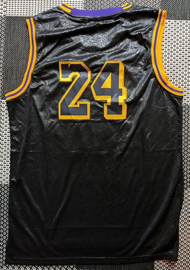 Svart Baskettröja Basketlinne "Mamba" Kobe Bryant #24 - XLarge