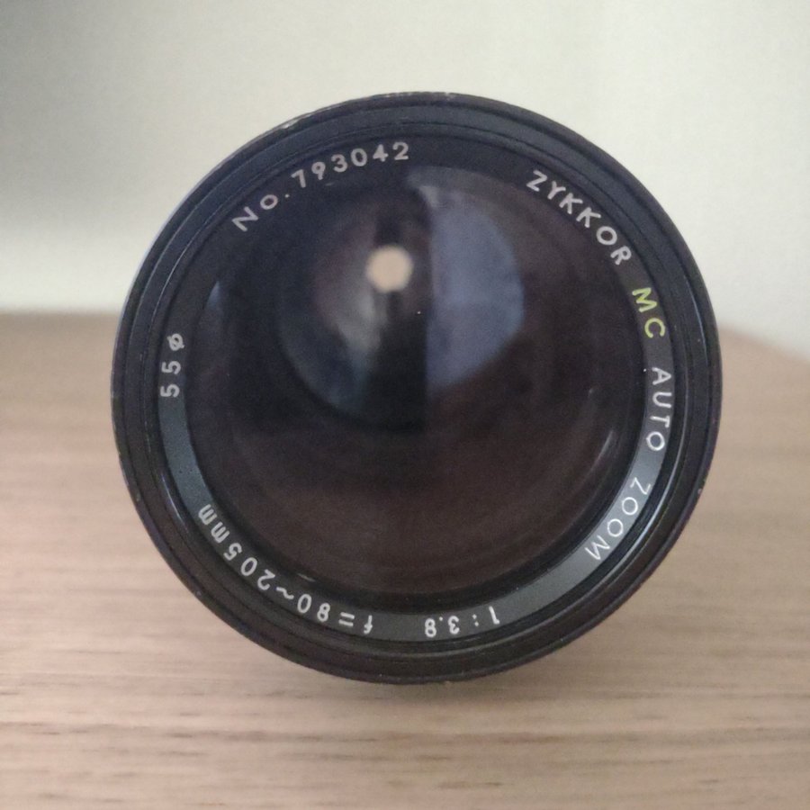 Zykkor lens MC auto zoom 1:3.8 f=80~205mm