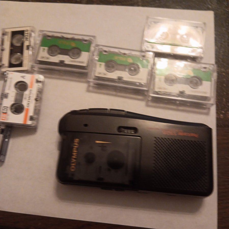 Olympus mini kassette inspeliningsbar