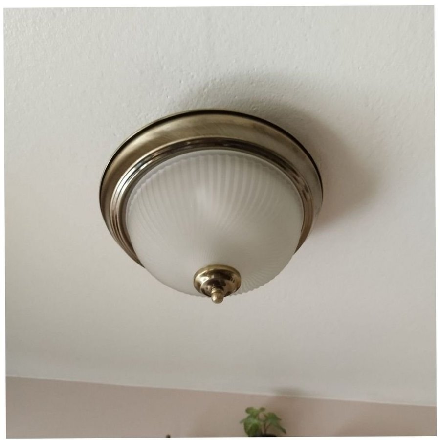 PLAFOND märkta IKEA Sweden Vintage 1900-tal i frostat glas och metall