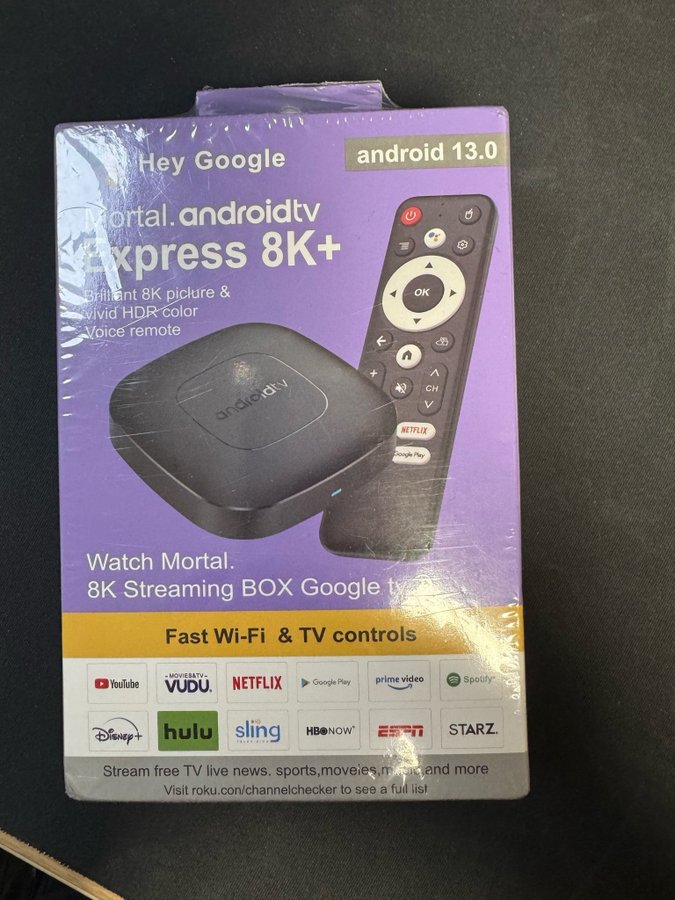 Android TV Box 8K med röststyrning