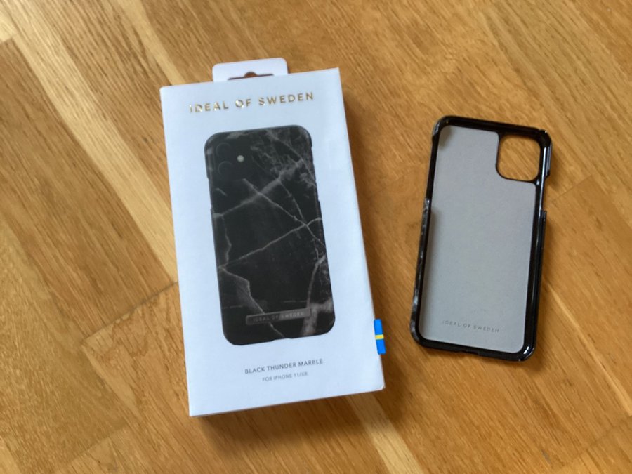 Ideal of Sweden mobilskal Iphone 11/XR, Black Thunder Marble