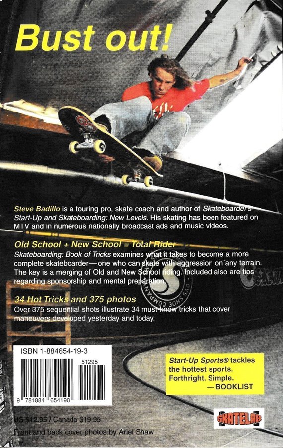 Skateboarding: Book of tricks 2003, skatelab, Steve badillo