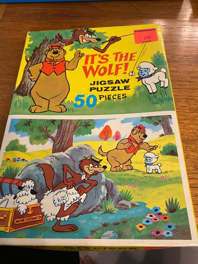 Vintage It's the wolf! Jigsaw puzzle Bristle Hound Mildew Wolf Lambsy  Pussel