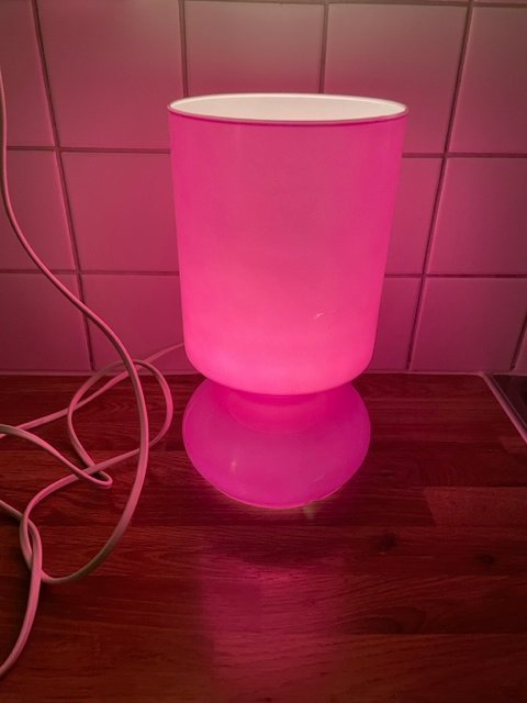 IKEA Bordlampa Lykta Rosa