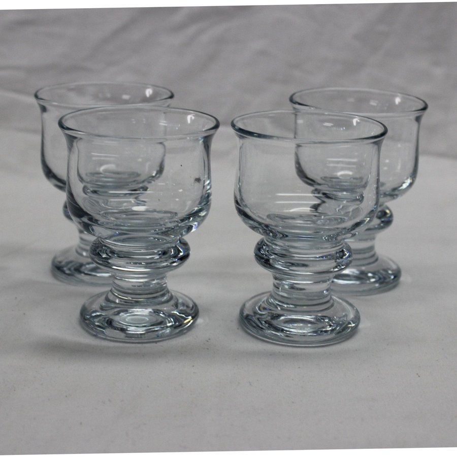 4 Vitvin Sherry Glas 9 cm Kosta Boda Baron Rolf Sinnemark