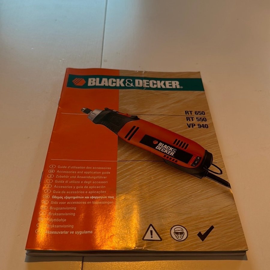 Multiverktyg - Black  Decker RT650 - Helt ny!