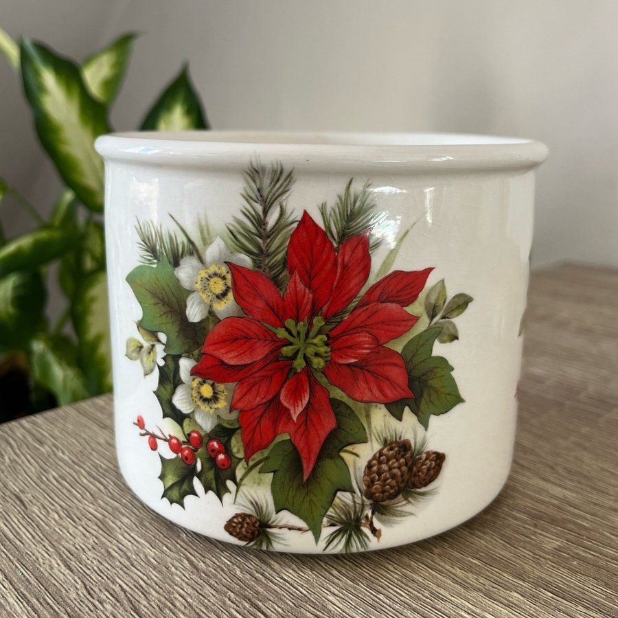 Portmeirion Pottery Julblomma Kruka