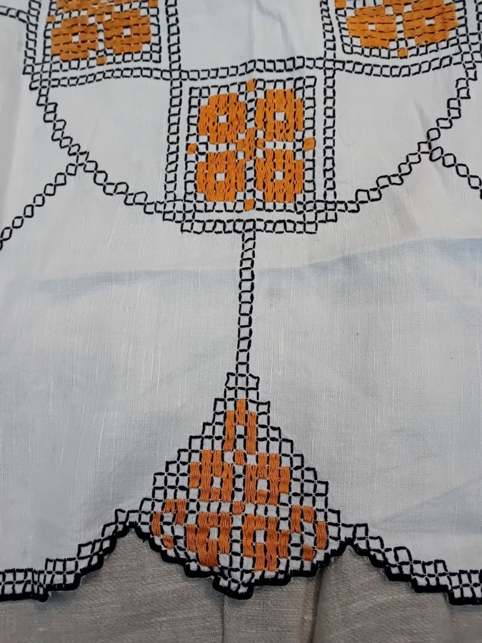 HANDGJORD HANDBRODERAD JUGEND DUK FINT SKICK DUK JUGEND ART NOUVEAU