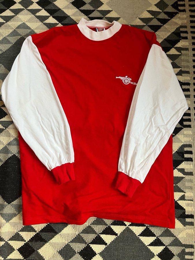 Retro Arsenal röd fotbollströja, storlek XL