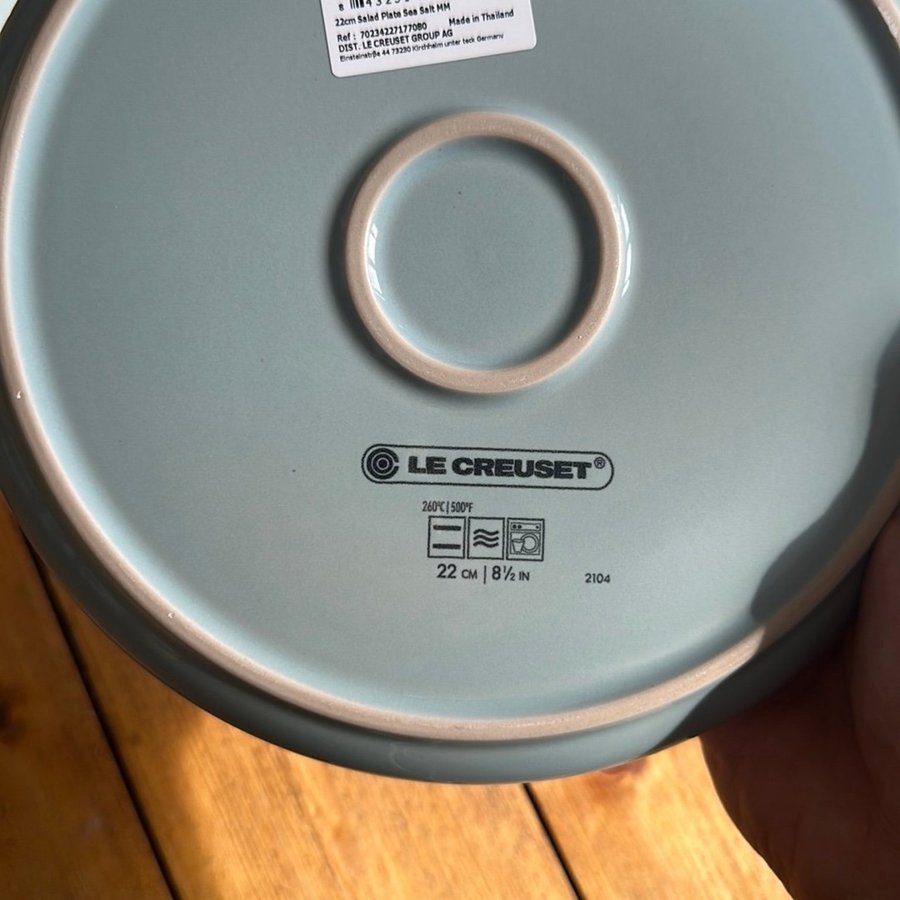 Le Creuset Tallrikar 22 cm