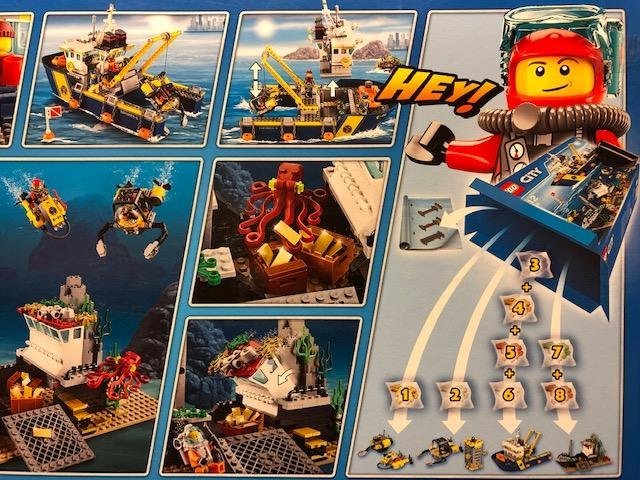 LEGO City 60095 "Deep Sea Exploration Vessel" - från 2015 oöppnad / förseglad!