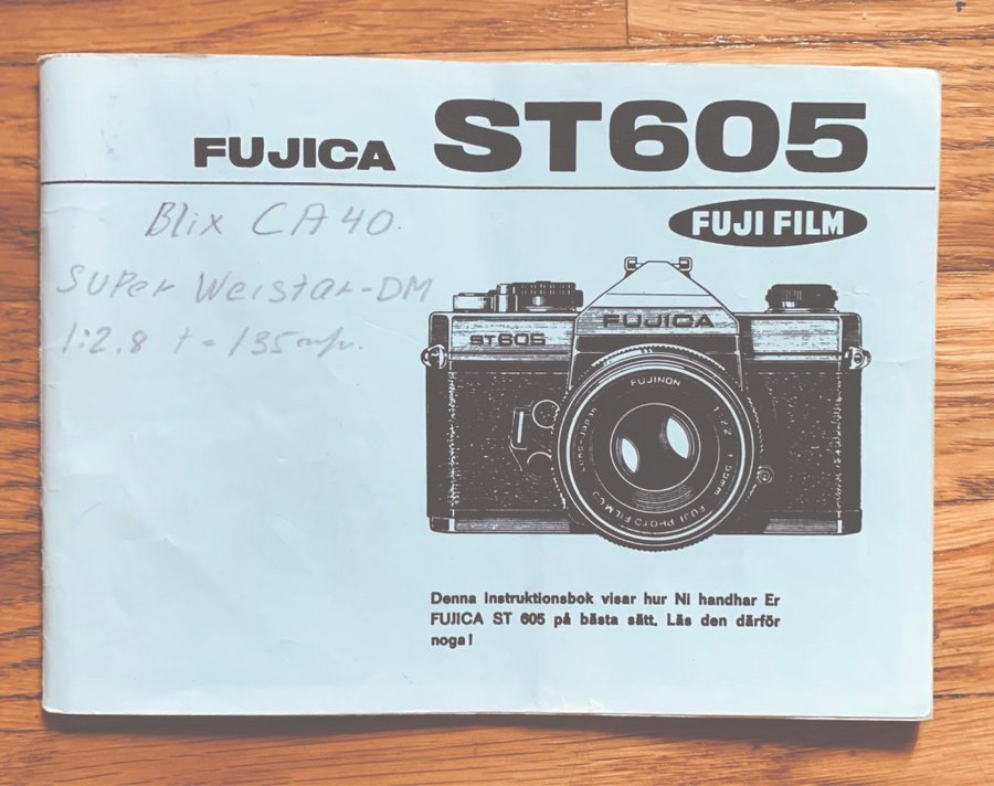 Manual Fujica ST605 svenska