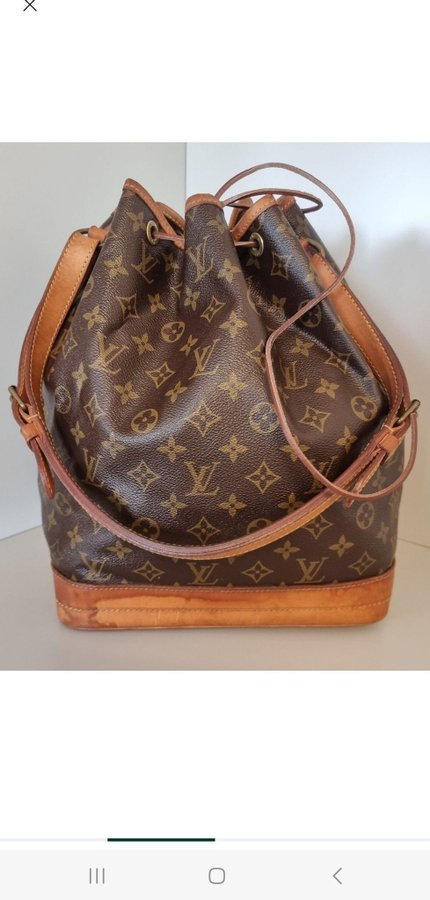 STOR Louis Vuitton Noé monogram LV vintage läder skinn