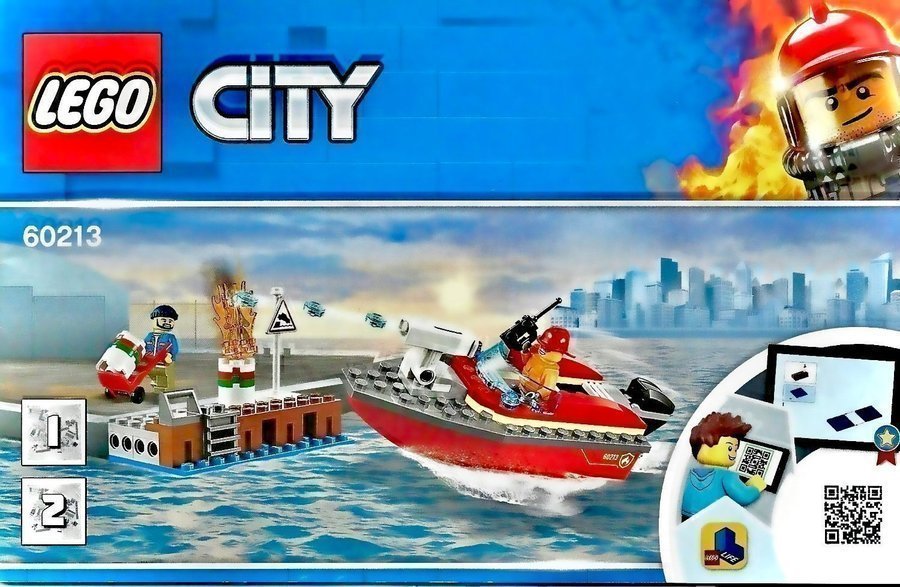 LEGO City 60213 Eldsvåda i hamnen