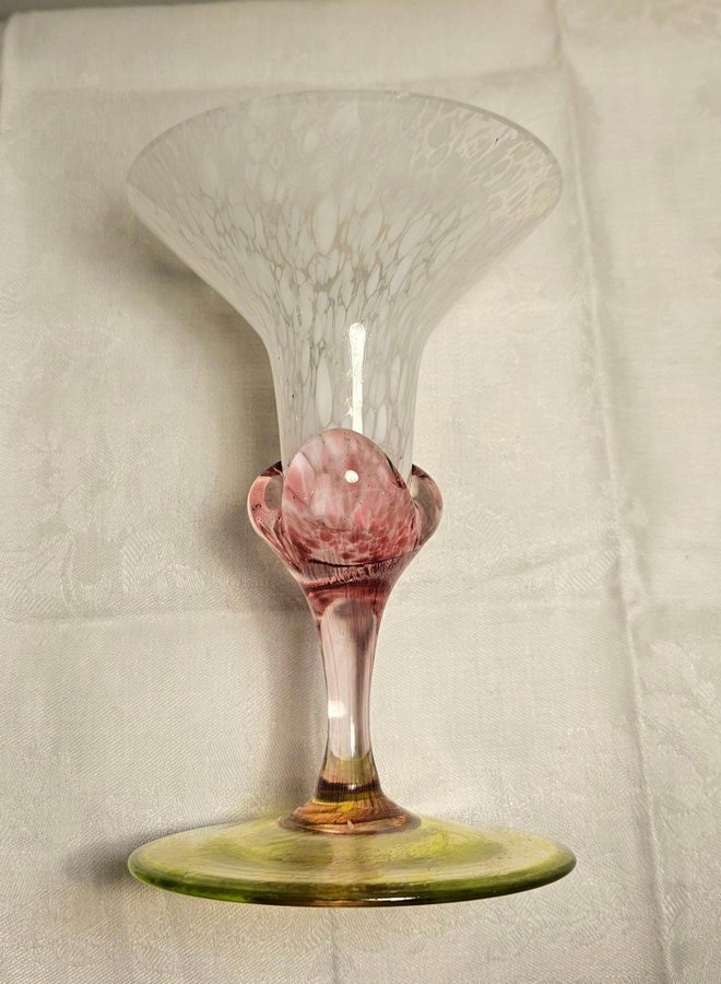 Murano glas. Vas / Ljusstake. Konstglas.