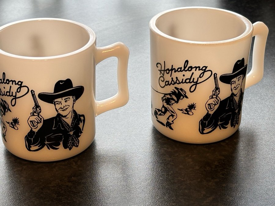 ~~ 2st Hopalong Cassidy muggar - vintage ~~