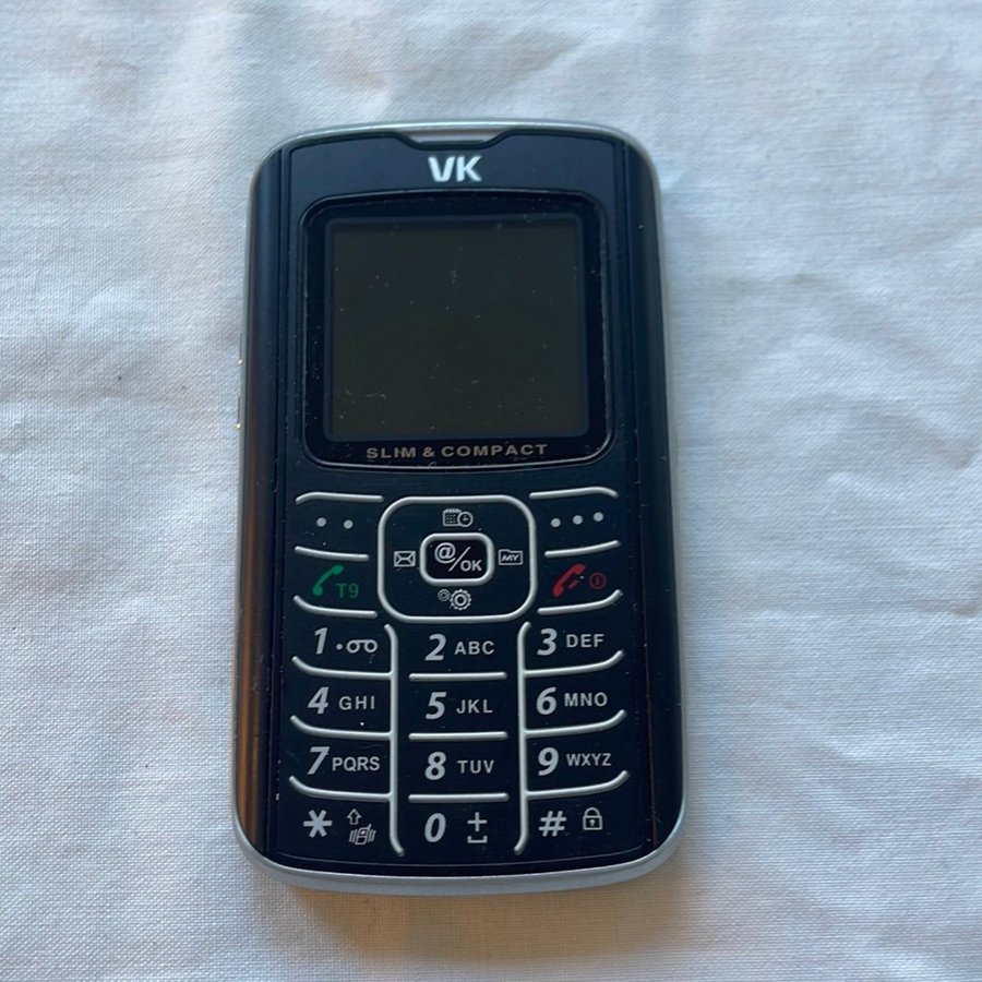 VK Slim  Compact Mobiltelefon Knapptelefon