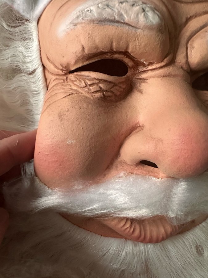 Tomtemask med skägg - jul tomte masken