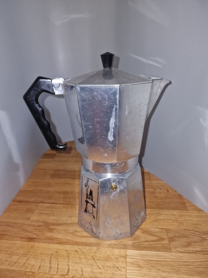 Bialetti Moka express 18 koppar kaffe kaffebryggare stor