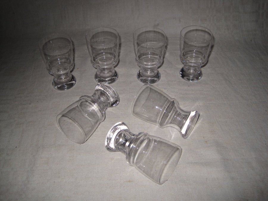 SNAPSGLAS 7 st spritglas glas, Kosta Boda **retro