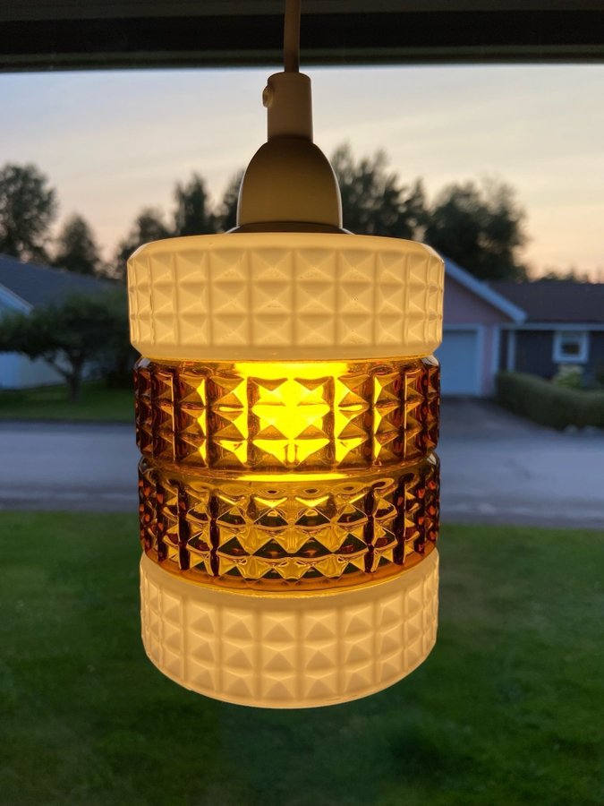 Retro våffel vintage fönsterlampa