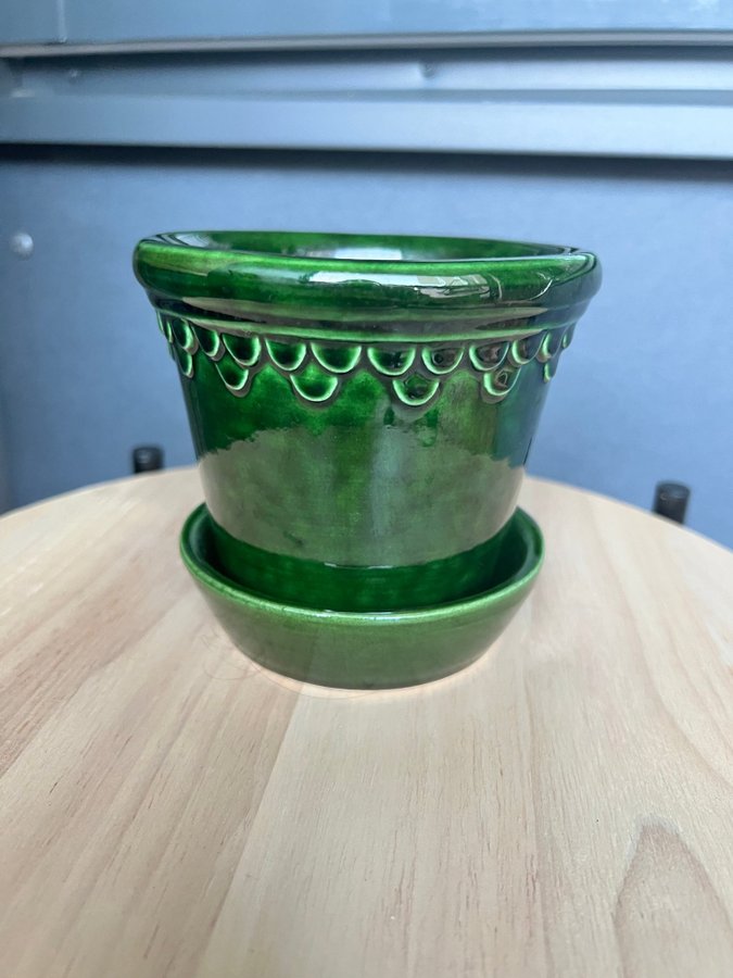 Bergs Potter Köpenhamn Kruka 10 cm Grön emerald