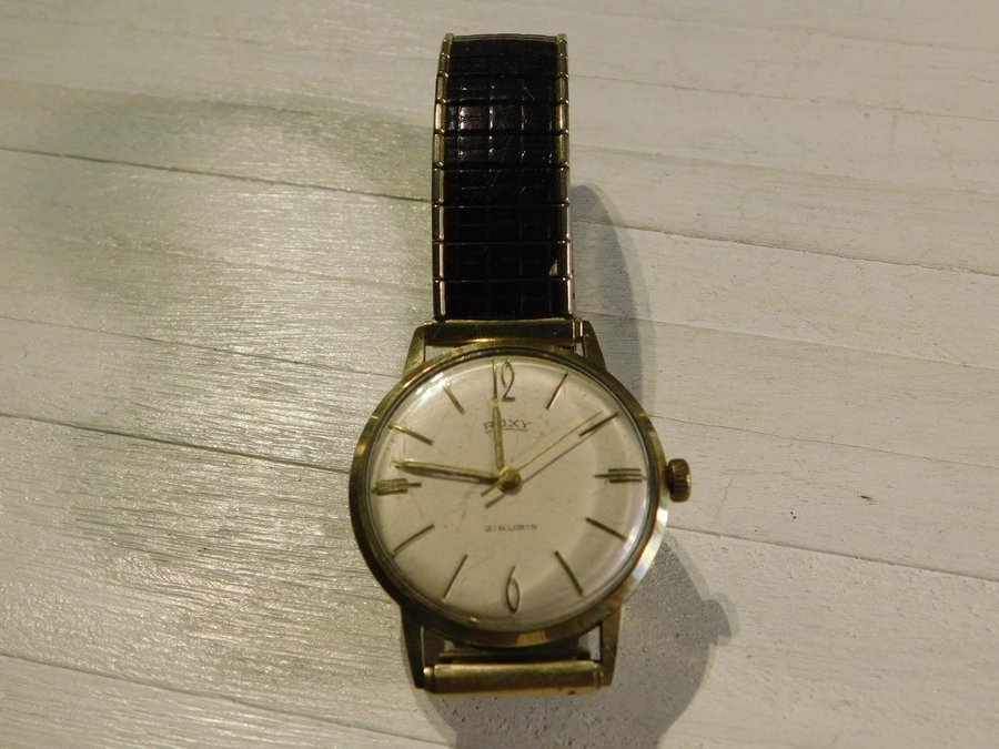 Roxy Vintage 14 K 585 Guld Herrklocka