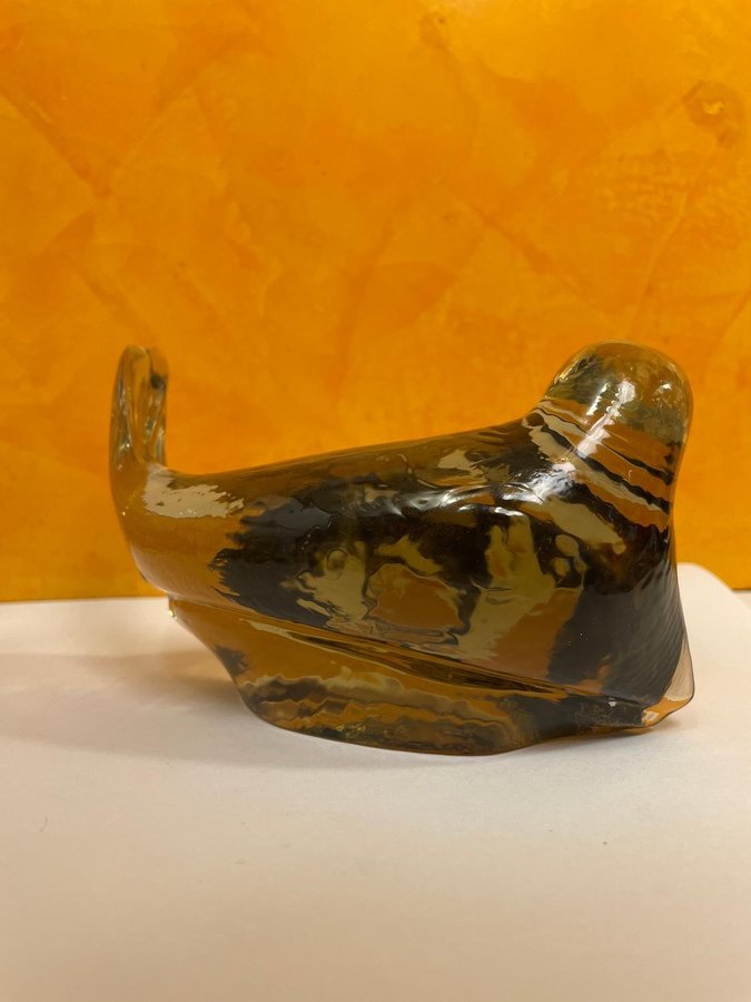 Paul Hoff Halichoerus Grypus Glasfigurin Kosta Boda SVENSKT GLAS WWF 1980