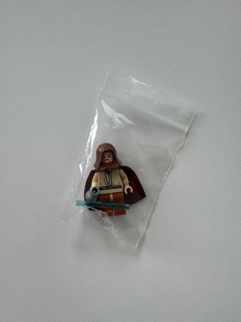 Lego Star Wars Minifigur Obi-Wan Kenobi light-up från set 7257