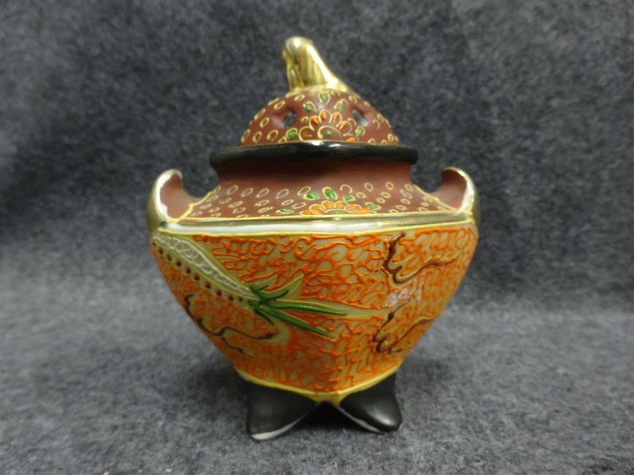 Skål med lock Pot pourri Satsuma Japan